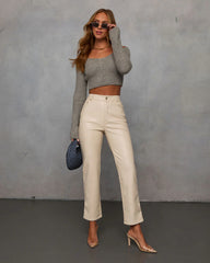 Smooth Charmer Ribbed Crop Top