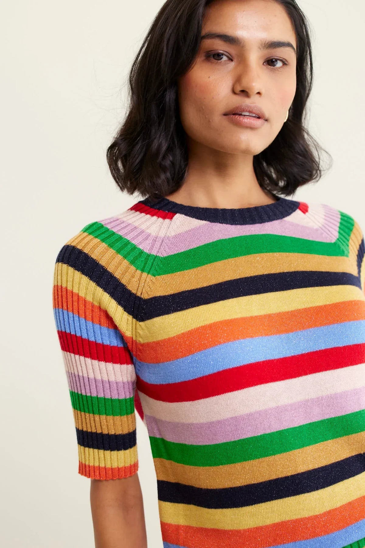 Avenue Lurex Top in Rainbow by Alessandra