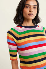 Avenue Lurex Top in Rainbow by Alessandra