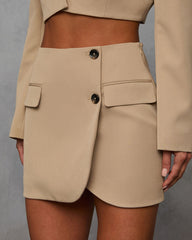 Modern Edit Suiting Mini Skirt
