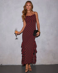 Amala Polka Dot Maxi Dress