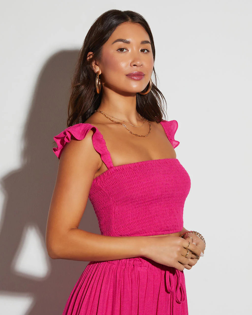 Posie Smocked Crop Top