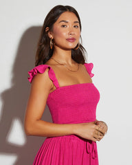 Posie Smocked Crop Top