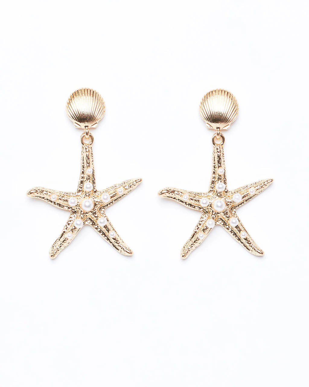 Starfish Drop Earrings