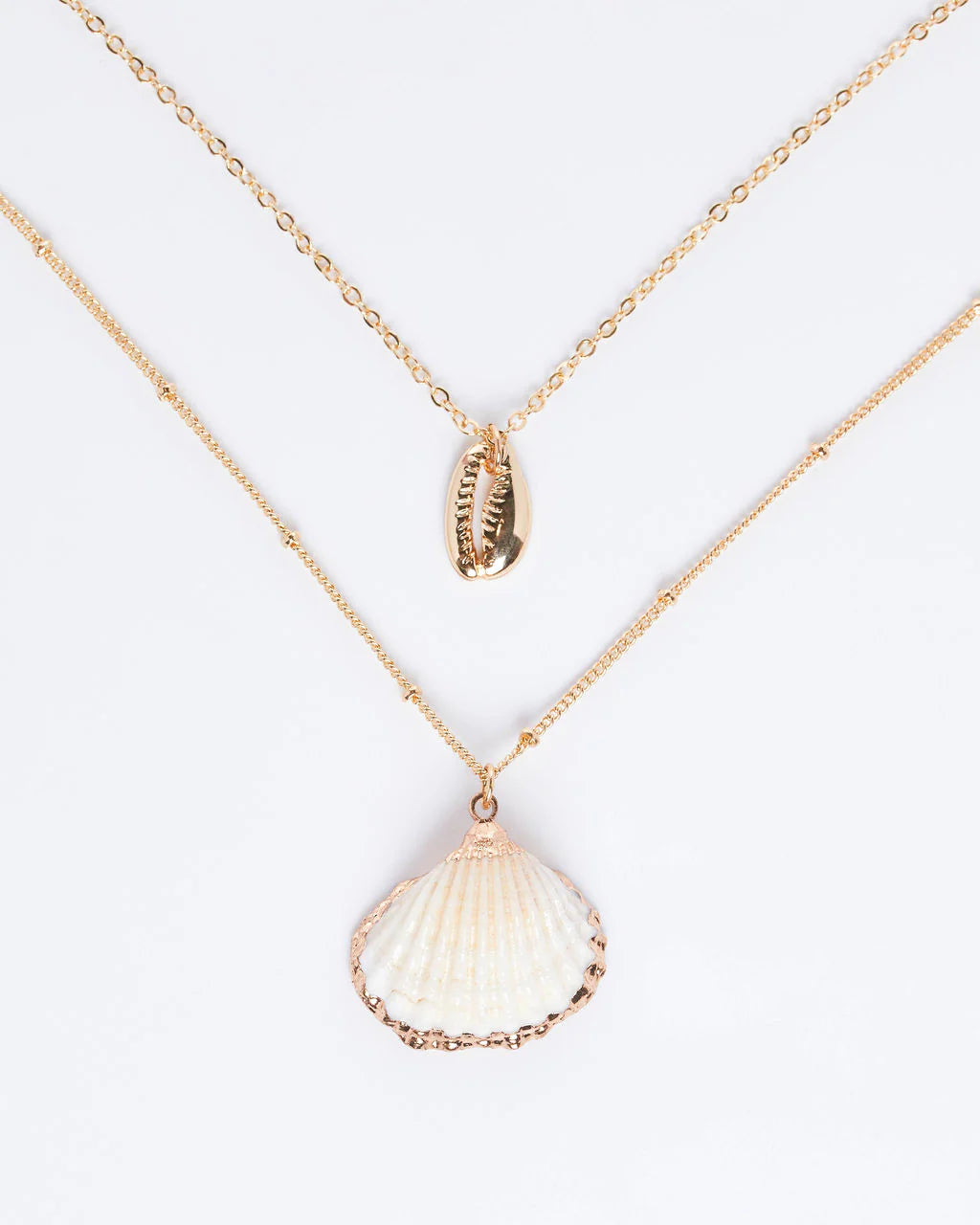 Sandy Treasures Layered Shell Necklace