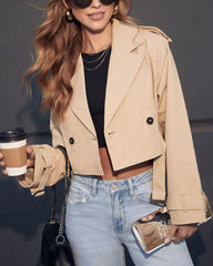 Minimal Maven Cropped Belted Jacket