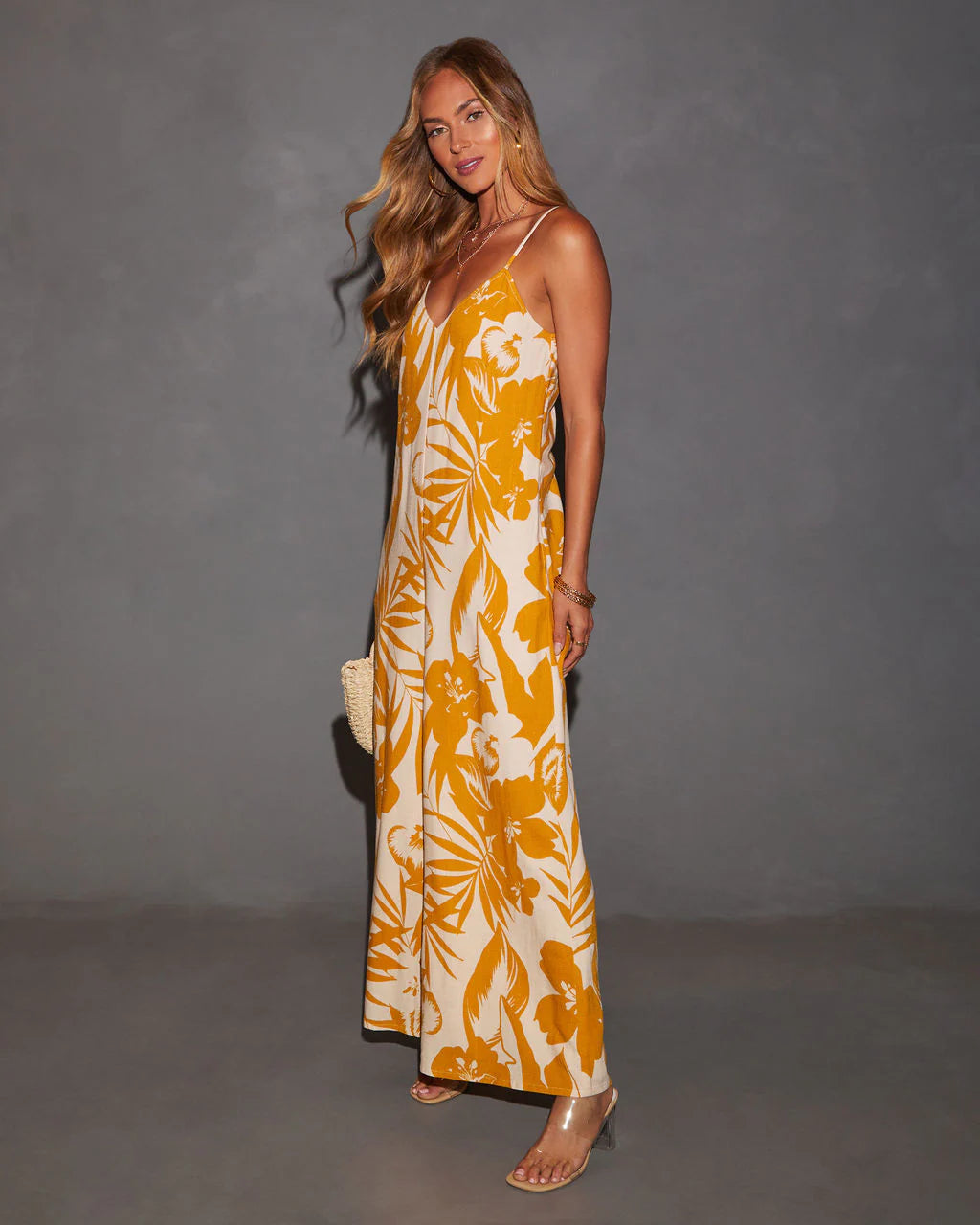 Waikiki Tropical Print Relaxed Jumpsuit