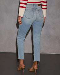 Teagan Stretch High Rise Straight Jeans