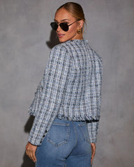 Jullian Frayed Tweed Jacket