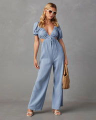 Jhene Cutout Short Sleeve Jumpsuit