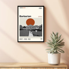 Barbarian Poster, Barbarian Movie, Barbarian Print, Barbarian Movie Poster, Retro Movie, Retro Modern, Movie Print, High Quality