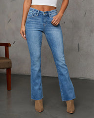 Kendlen Mid Rise Flare Denim