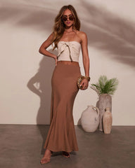 Sisanie Front Tie Crop Top