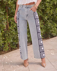 Perfect Match Straight Leg Crochet Jeans