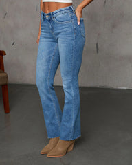 Kendlen Mid Rise Flare Denim