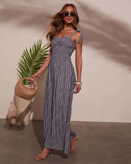 Reima Pleated Shoulder Tie Jumpsuit