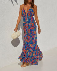 Tessa Adjustable Halter Maxi Dress