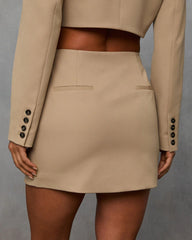 Modern Edit Suiting Mini Skirt