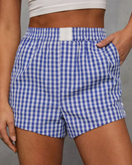 Rori Seersucker Checkered Shorts