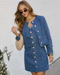 Maryline Cropped Denim Jacket
