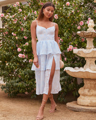 Morning Veil Tiered Midi Dress
