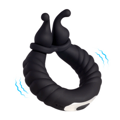 Cameron - Bee-like Penis Clit Vibrator Adjustable Vibrating Cock Ring