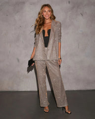 Jordy Oversized Metallic Blazer