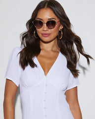 Milly Aviator Sunglasses With Trim
