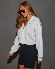 Portland Zip Crop Hoodie