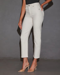 Erika Slim Straight High Rise Jean