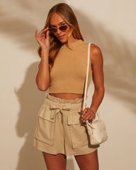 Amadora Knit Crop Tank