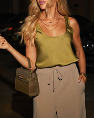Zola Satin Tank Top
