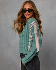 Maleena Braided Ribbon Sweater