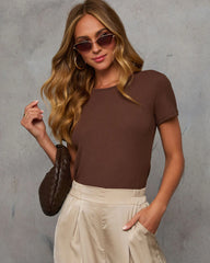 Trixie Ribbed Knit Tee