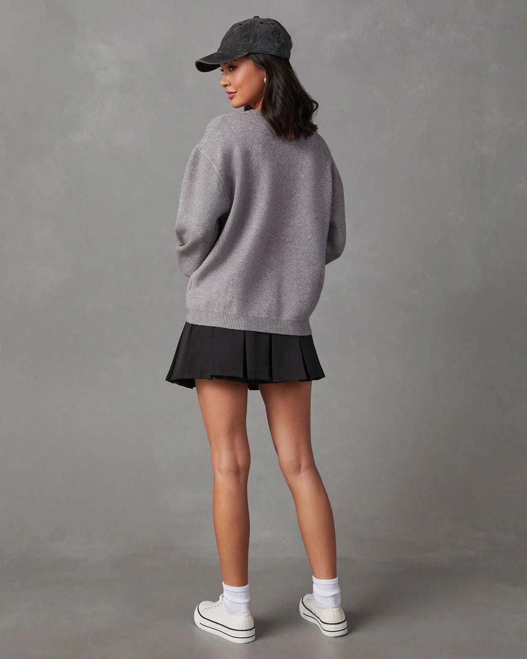 Baseball Mom Knit Pullover Sweater