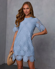 Marly Eyelet Mini Shirt Dress