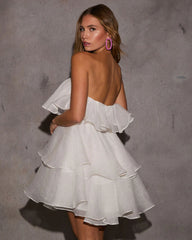 Nelma Tiered Strapless Mini Dress