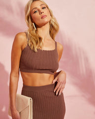 Kamiya Ribbed Crop Tank