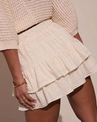 Shelli Tiered Ruffle Mini Skirt