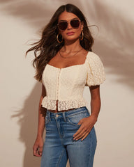 Hey Darling Puff Short Sleeve Top