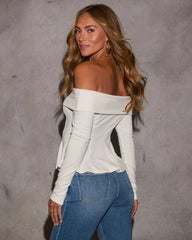 Fireside Celebration Off The Shoulder Top