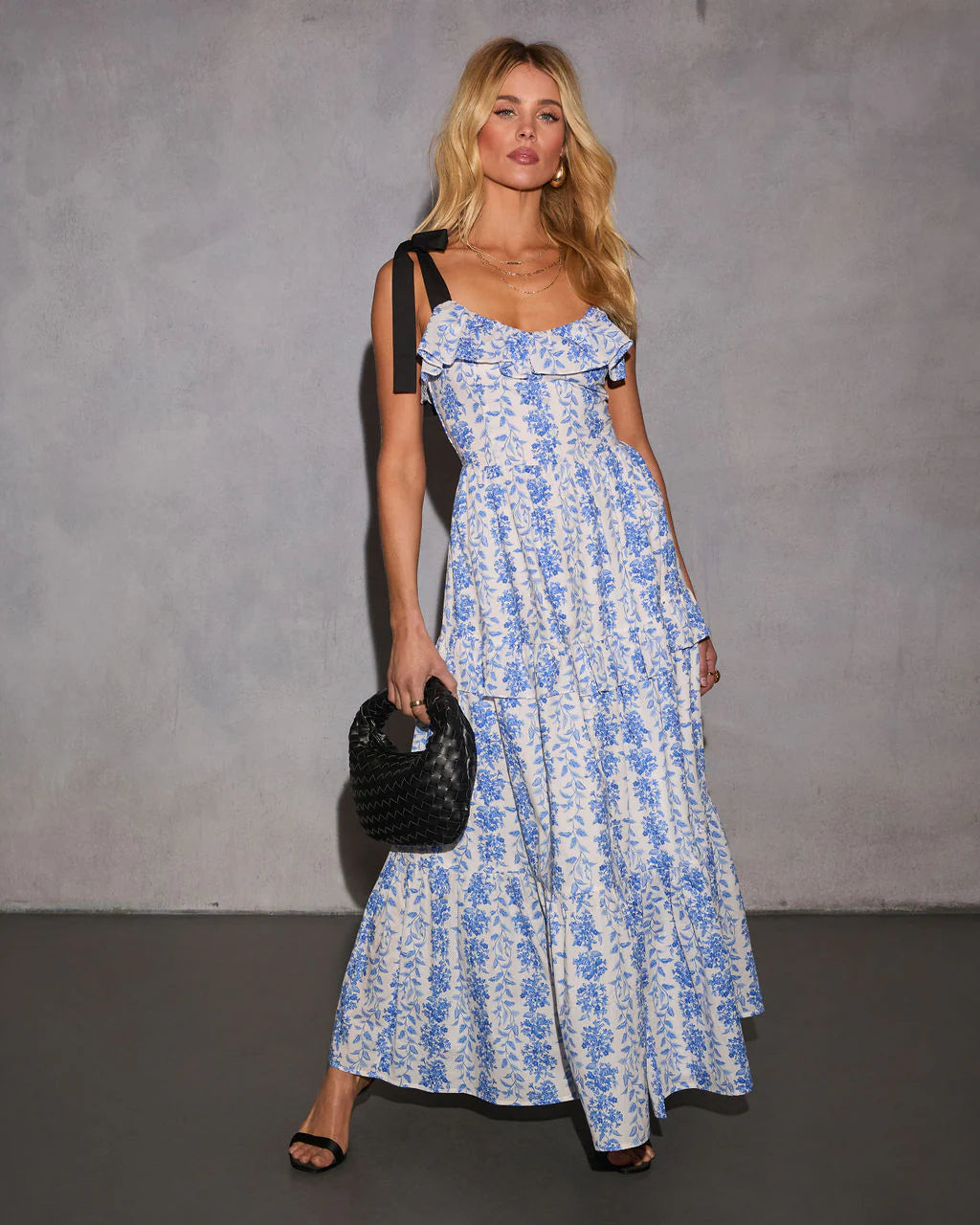 Willow Wisp Tiered Floral Maxi Dress
