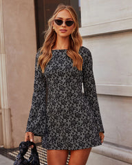 Sweet Amour Bell Sleeve Mini Dress
