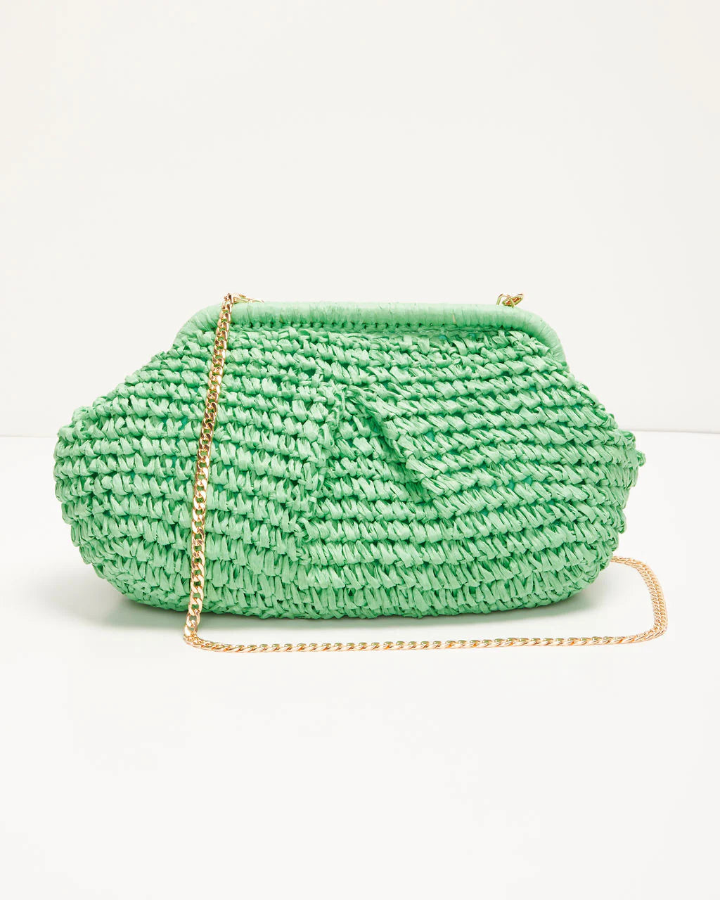 Poolside Straw Pouch Clutch