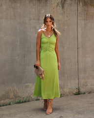 Zya Ruched Midi Dress