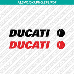 Ducati Logo SVG Silhouette Cameo Cricut Cut File Vector Png Eps Dxf