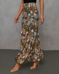 Gracie Mesh Floral Maxi Skirt