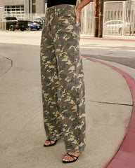 Lucienne Camo Straight Leg Pants