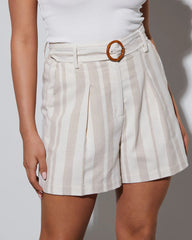 Wyatt Striped Linen Shorts