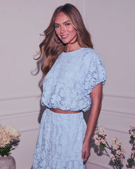 Morning Dew Floral Lace Top